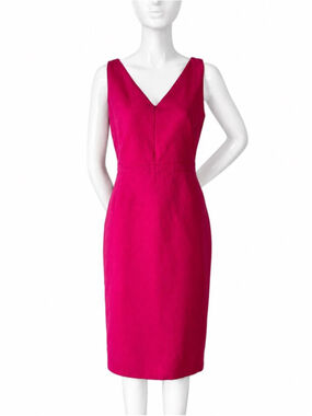 Max Mara Studio Fuchsia Sheath Dress Made in Italy